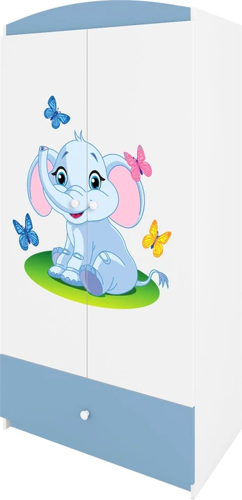 Mėlyna spinta babydreams drambliukas
