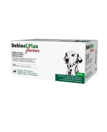 Dehinel Plus Flavour tabletės nuo kirminų šunims, 1 tabl