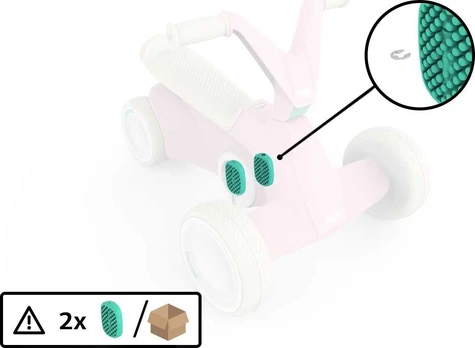 BERG GO² Rožinė - Pedal (2x)