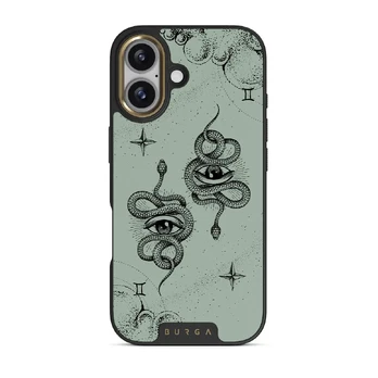 Gemini - iPhone 17 Case, Elite Dark (MagSafe) / Gold / Turquoise