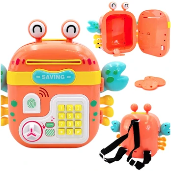 WOOPIE Elektroniczna Skarbonka Krab Kuprinė na Hasło Oranžinis
