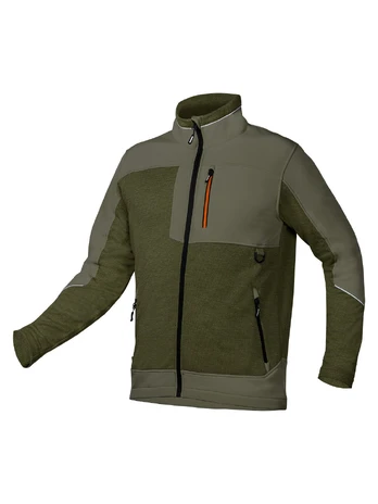 Išpardavimas // Bluza softshell OUTDOOR, zielona, rozmiar XXL