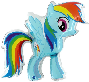 Mano mažasis ponis Rainbow Dash folijos balionas 84 cm