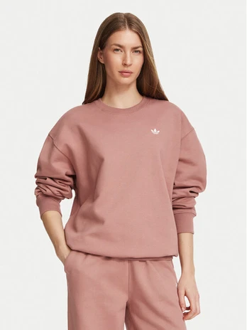 adidas Džemperis Essentials Crew Long Fleece LL0423 Ruda Regular Fit