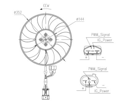 NRF NRF 47969 Radiator fan