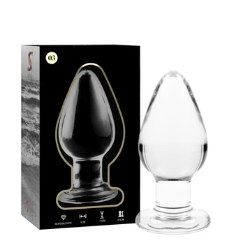 NEBULA SERIES BY IBIZA - MODEL 3 ANAL PLUG BOROSILICATE GLASS 11 CM
