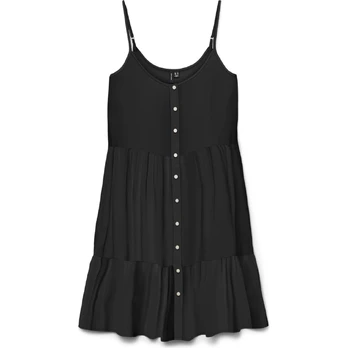 Mini suknelė moterims, Juoda, Bumpy short singlet dress