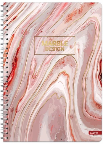 Knyga su spirale A4 80lap 70g lang MARBLE