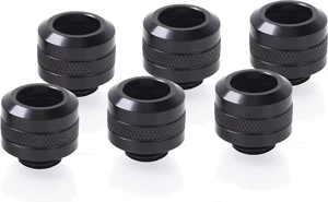 Jungtis Alphacool Eiszapfen PRO 13mm HardTube fitting G1/4, 6 vnt.
