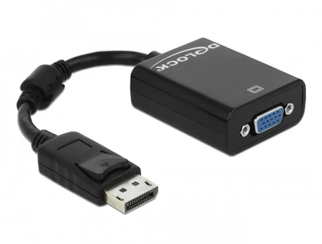AV adapter Delock DisplayPort - D-Sub (VGA) black (61848)