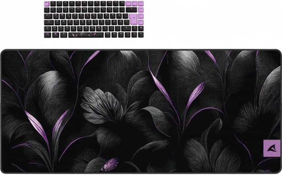 Klaviatūra Sharkoon SKILLER SGK50 S3 Design Bundle D2 (juodas/lila)