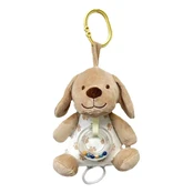 Music box beige dog 18 cm kaina