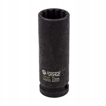 Giluminis 1/2" 20mm 12-kampis smūginis antgalis, plieninis