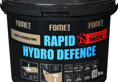 Bituminė-polimerinė mastika FOME FLEX, Rapid Hydro Defence Mastic, 9 kg