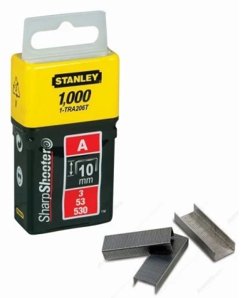 Kabės Stanley 10mm 1000vnt A-tipas 1-TRA206T