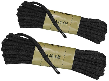 Mil-Tec batų raišteliai, 140 cm, juodi