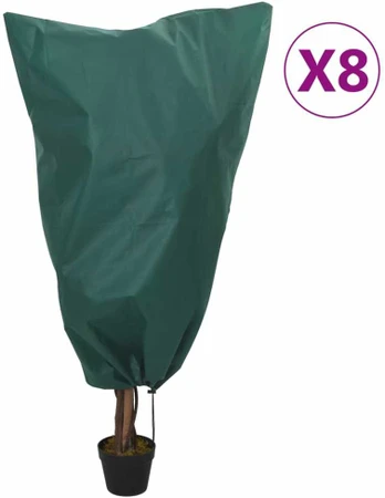 Uždangalai augalams su virvutėmis, 8vnt., 0,8x0,8m, 70g/m²