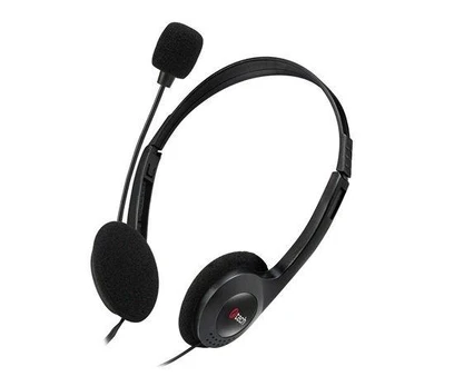 Ausinės C-Tech C- TECH Sluchátka s mikrofonas MHS-03E, juoda