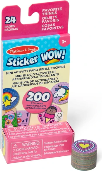MELISSA & DOUG STICKER WOW! Lipdukai „Vienaragis“