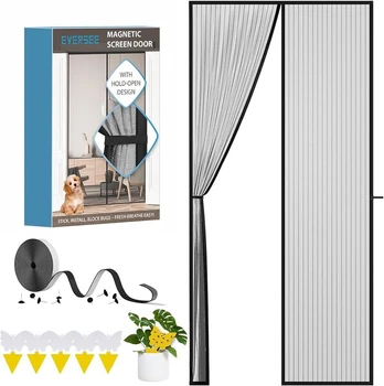 Eversee Magnetinis tinklelis nuo uodų durims 120 × 220 cm
