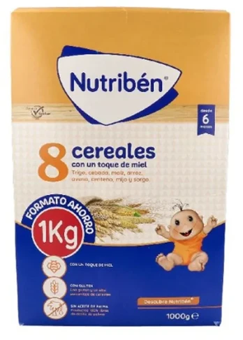 Nutribén 8 Cereals with Honey 1kg