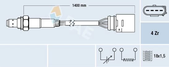 Lambda jutiklis FAE 77149