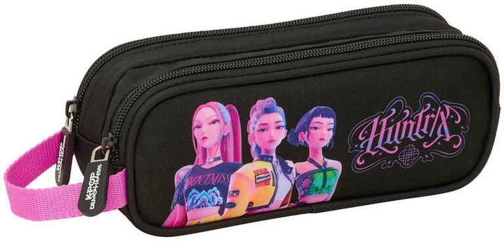 Safta Kpop Demon Hunters Negra double pencil case