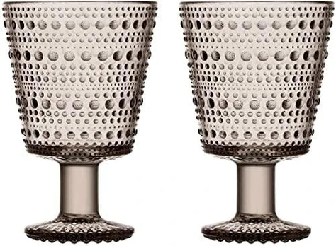 Iittala Kastehelmi taurė 260 ml linen 2 vnt.