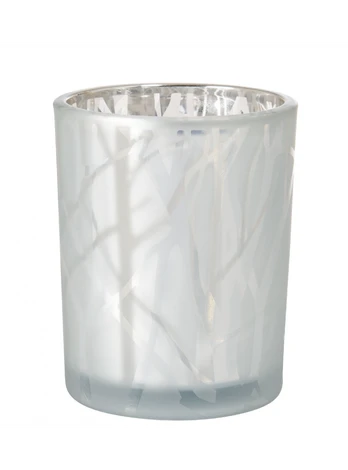 Žvakidė stiklinė D8 cm. Žvakėms/Led.