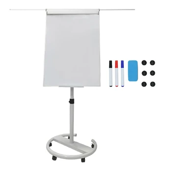 Relaxdays Flipchart lenta 100x70 cm balta