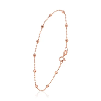 Itališka sidabrinė grandinėlės apyrankė „Beads IV“