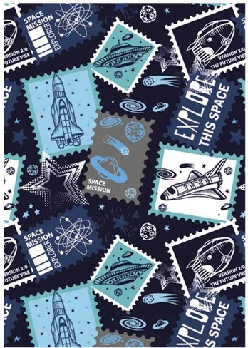 Space Stamp A/4 elastinis aplankas