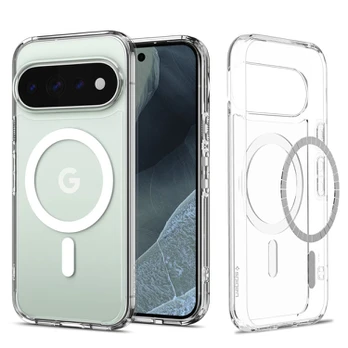 Dėklas SPIGEN ULTRA HYBRID MAG MAGSAFE GOOGLE PIXEL 11 PRO CLEAR/Baltas