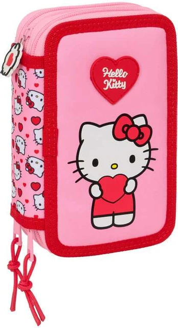 Safta Hello Kitty triple pencil case 37pcs