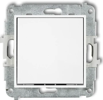 Mini vieno poliaus jungiklis Karlik Mwp-1 baltas