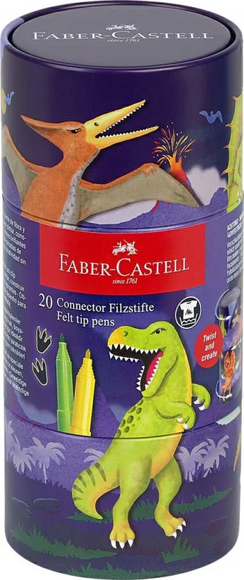 Faber-Castell - Felt-tip pen Connector dinosaur (155546)