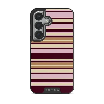 Berry Layers - Samsung Galaxy S25 Case, Elite Dark (Magnetic) / Silver