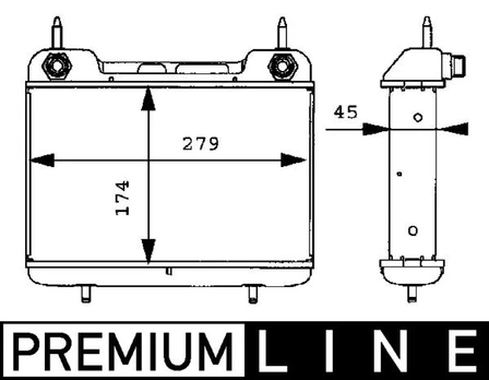Alyvos radiatorius MAHLE CLC 27 000P