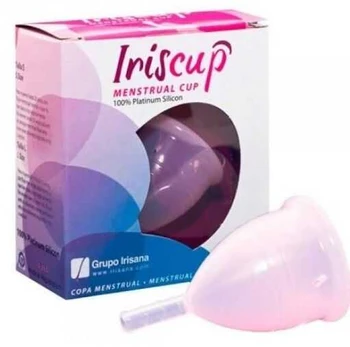 IRISCUP - SMALL Rožinis MONTH CUP A + FREE STERILIZER BAG