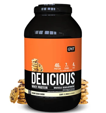 QNT Delicious Whey Protein, Šokolado, 2200 g