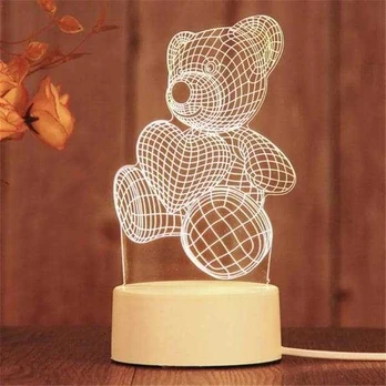 Dico 3D LED stalinis šviestuvas Teddy-Bear LED