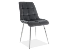 Kėdė CHIC, juoda/chromo kaina