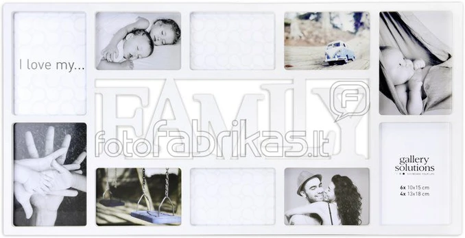 Nielsen Family Collage white Plastic Gallery Frame 8999331