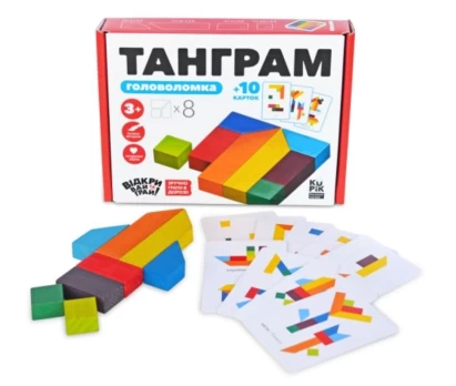 Medinis galvosūkis Tangrama - 8 dalys