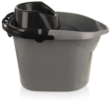 Šluostės kibiras 12 l PILKA