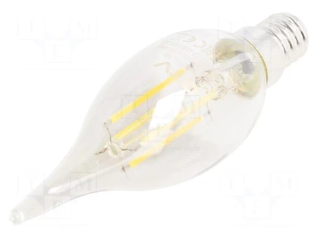 LED lamp | grey | E14 | 230VAC | 4W | 360° | 2700K