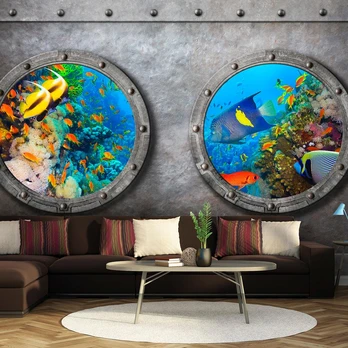Artgeist Fototapetas - Window to the underwater world