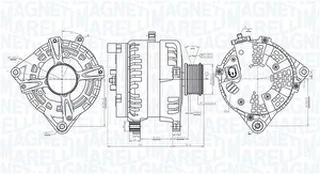 Kintamosios srovės generatorius MAGNETI MARELLI 063731513010