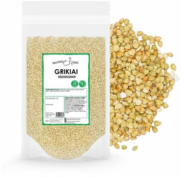 Grikių kruopos (neskrudintos) 1kg