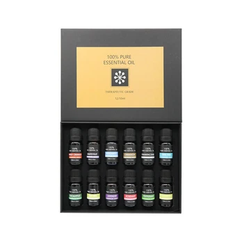 Eterinių aliejų rinkinys Carbonpro, 12x10 ml.